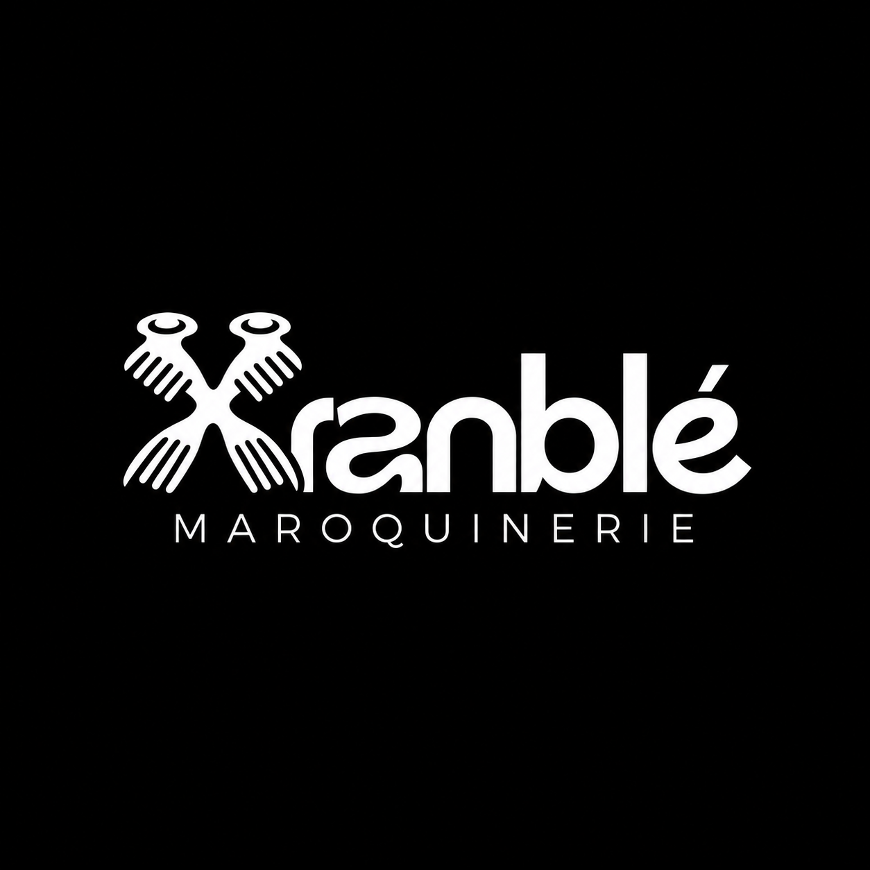 Xranblé · Logo blanc